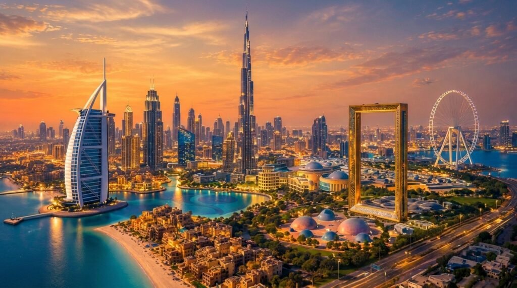 Dubai City Tour visiting famous landmarks and attractions